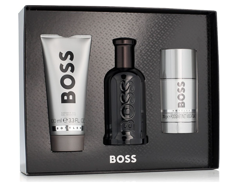 Hugo Boss – Coffret Boss Bottled (Parfum 100 ml + Gel Douche 100 ml + Déodorant 75 ml) – Image 2